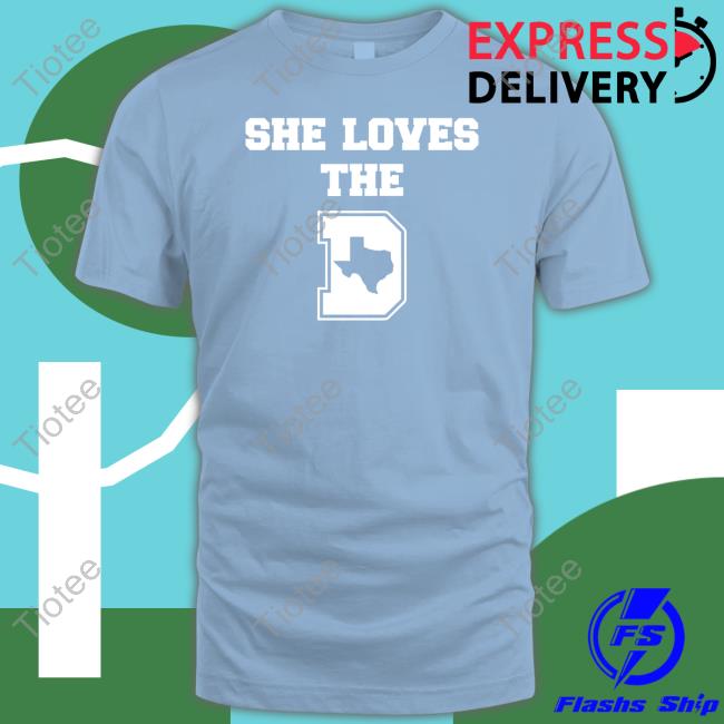 She Loves The D Dallas Football T-Shirt Little Lisa