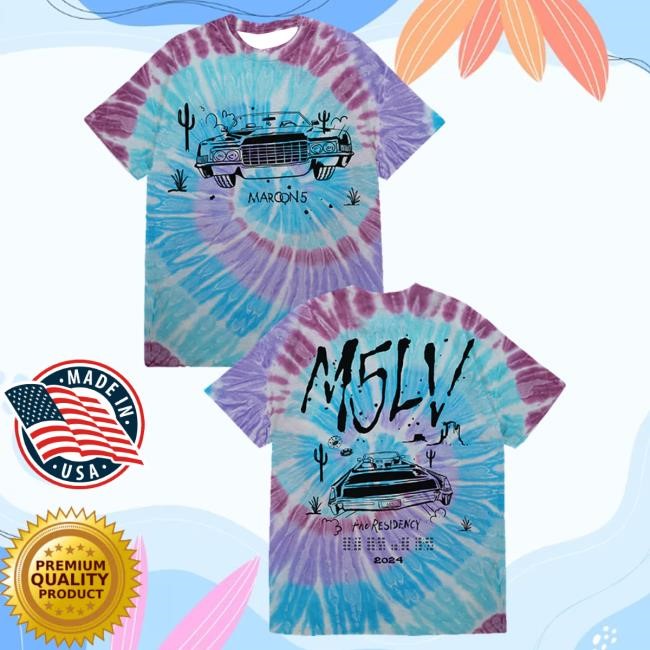 Official Maroon 5 Merch Maroon 5 M5LV The Residency 2024 Shirts Maroon5