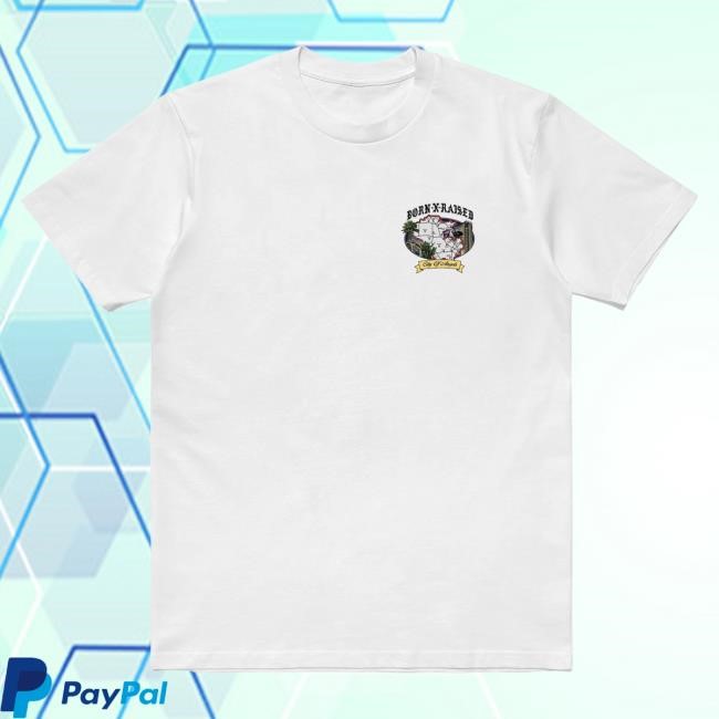 Official Born X Raised Merch Store Shop Born X Raised The Land Shirt: White BornxRaised