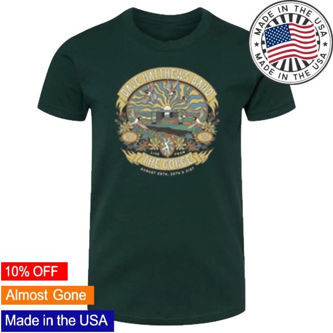 Official Dave Matthews Band Merch Store 2025 Gorge Youth Tshirt