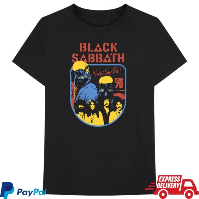 Never Say Die Tee Shirt - Black Sabbath Official Store