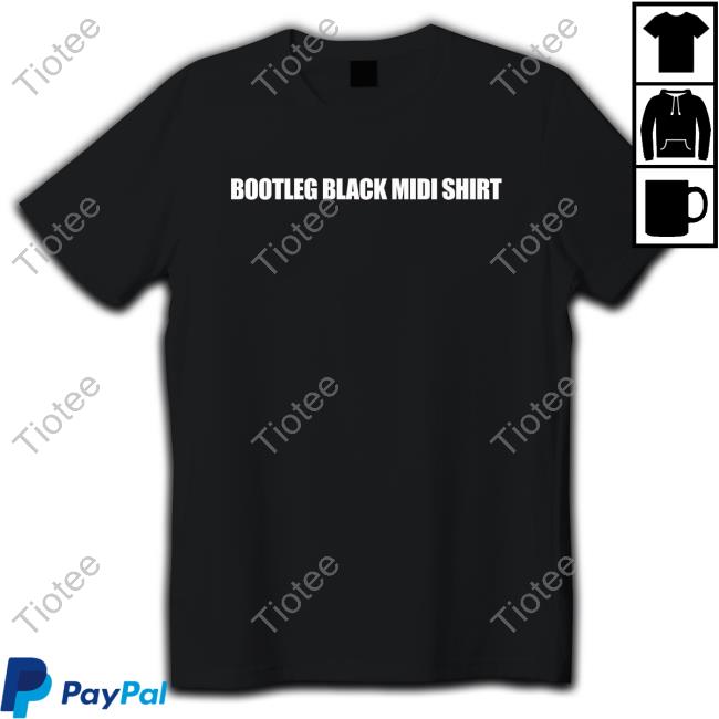 Bootleg Black Midi Shirt T Shirt