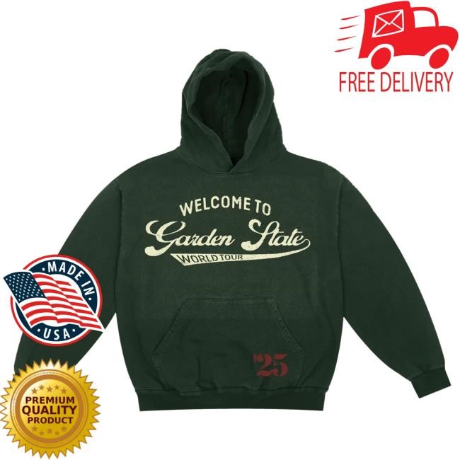 Garden State Tour Green Hoodies | Jeremy Zucker Official Merch Store