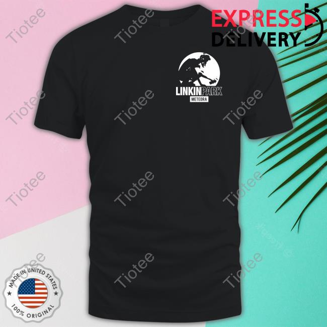 Linkin Park Meteora Stencil Black Thermal Tee Shirt