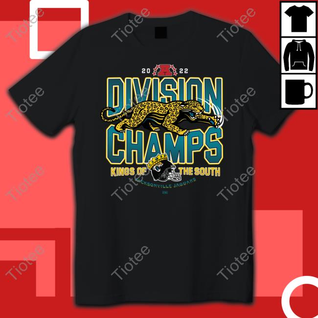 Dtwdshop 2022 Division Champs Kings Of The South Jacksonville Jaguars Tees