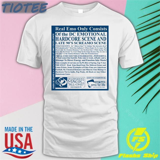 Vibes Montgomery Real Emo Only Consists Of The Dc Emotional Hardcore Scene New Shirt Gmailgaze