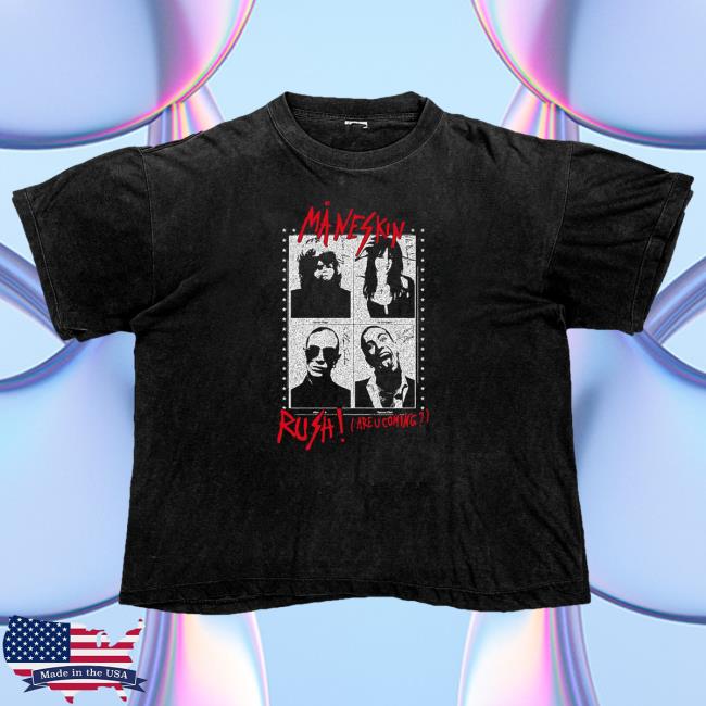 Official Maneskin Merch Store Maneskin RUSH! Black Tee