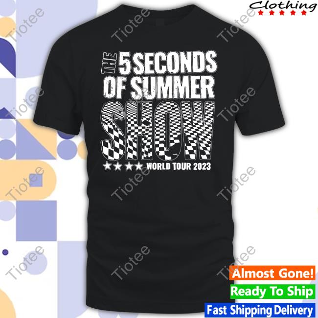 The 5 Seconds Of Summer Show World Tour 2023 New York Madison Square Carden T Shirt