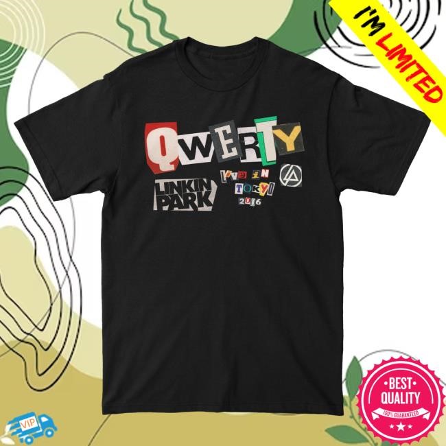 QWERTY Ransom Note Black New Tee – Linkin Park Store