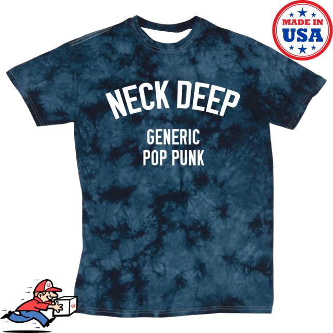 Official Neck Deep Merch Store NeckDeep Generic Pop Punk Tie Dye Blue T Shirt
