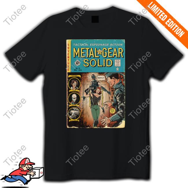Tactical Espionage Action Metal Gear Solid Comic Book Covers Shirt