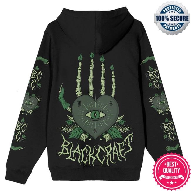 Heart Hand Popover Hoodie Official Blackcraft Cult Heart Hand Hoodies Official Blackcraft Cult