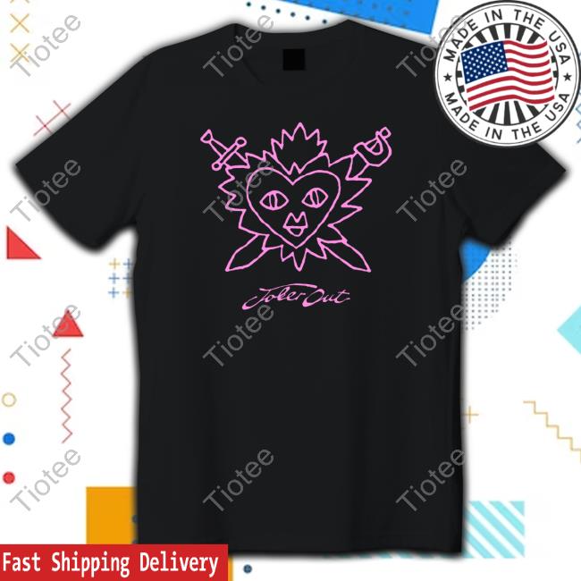 Official Joker Out Merch Heart Black Tee Jokeroutband