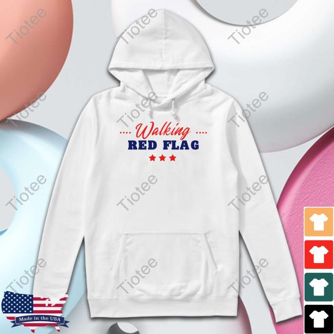 Walking Red Flag Tee Shirt