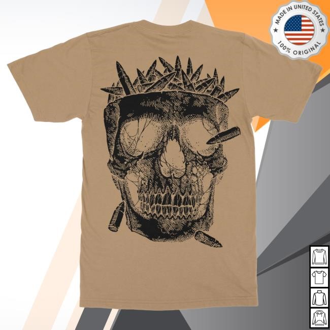 Official Indie Merch Store Carnifex Skull Bullet Coyote Tees IndieMerchStore