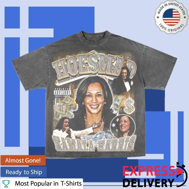 Official Hoesmad Merch Shop Kamala Harris 2024 Rap Shirt New (Vintage Grey)