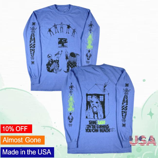 Official Hello Merch Indigo De Souza Shine Light Flo Blue Crew (Indigo X The.Mall.At.Christmas Collab) HelloMerch