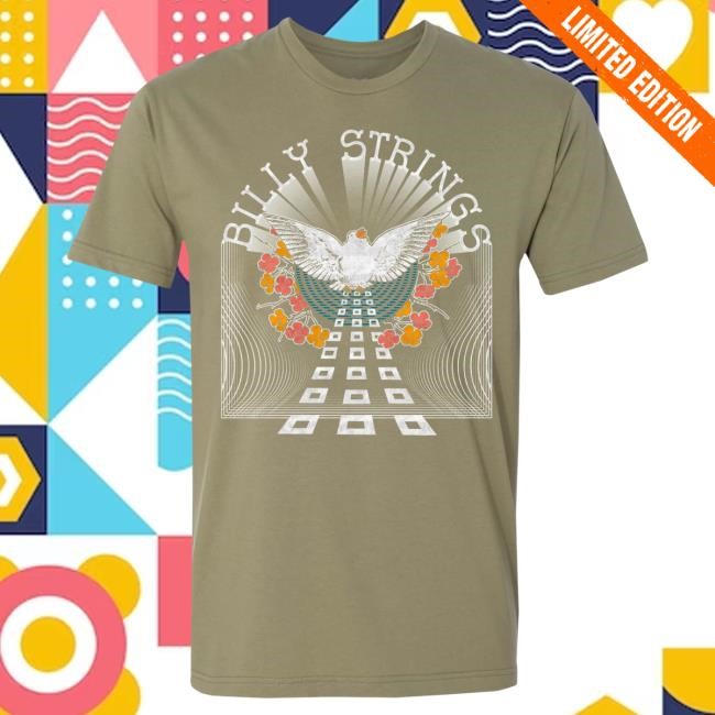 Official Billy Strings Merch Store Shop Billy Strings Dove T Shirt (Ryan Dunn)