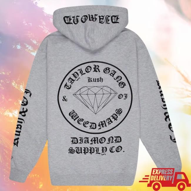 Official Wiz Khalifa Merch Store Taylor Gang Diamond Supply x Taylor Gang OG Seal Hoodie TaylorGang