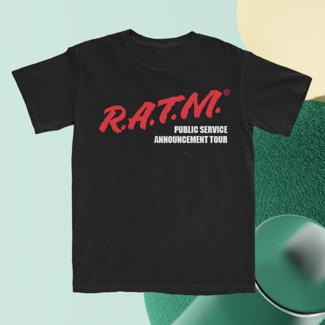 Rage Against The Machine Merch Ratm Psa Tour Shirt