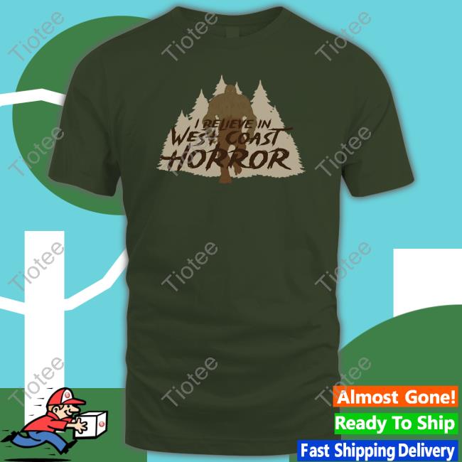 Official Bad Cookie Pictures Cryptid Series Sasquatch I Believe In West Coast Horror Long Sleeve Tee