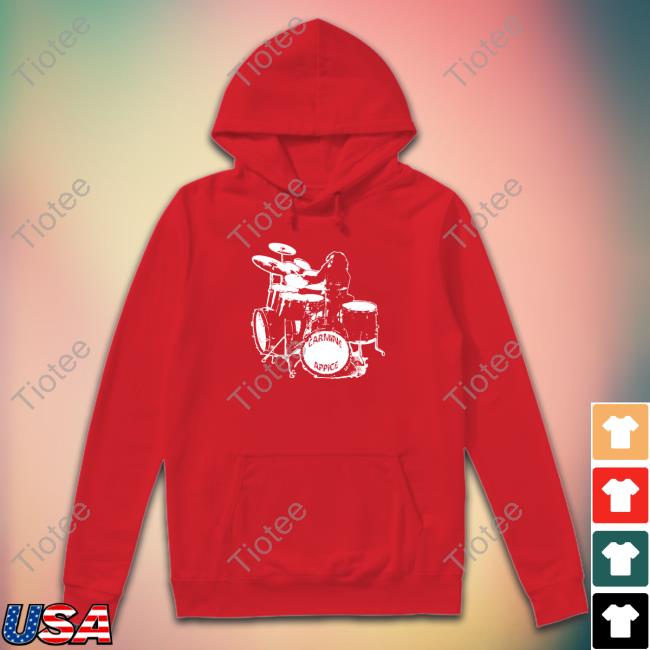 Official Carmine Appice Merch Retro 70's Drum Carmine Appice Hoodie