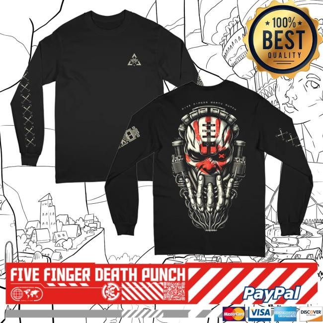 Official Five Finger Death Punch Merch Store Psychonaut Long Sleeve T-Shirts Five Finger Death Punch Clothing Shop