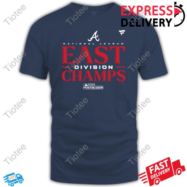 Atlanta Braves Fanatics Branded 2023 NL East Division Champions Locker Room Crewneck Sweatshirt