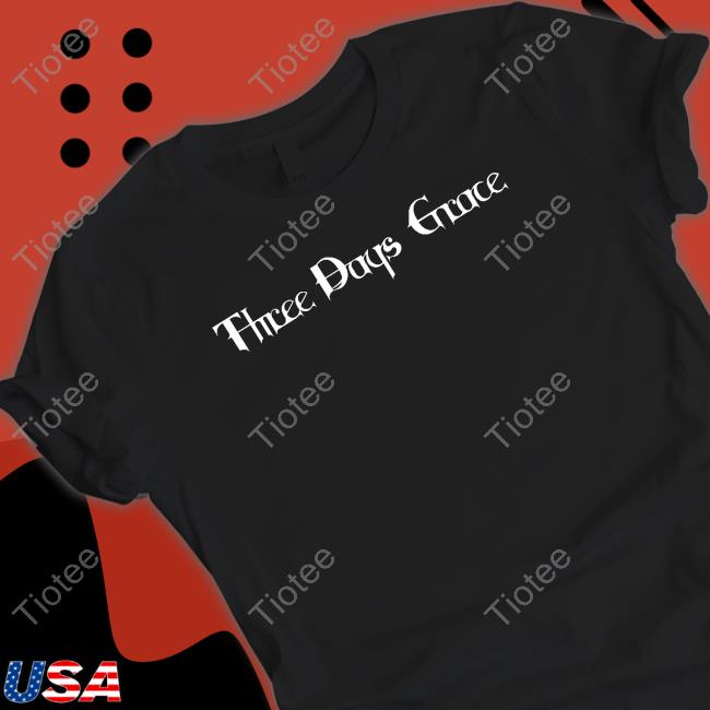 Three Days Grace Merch Three Days Grace Black Shirt