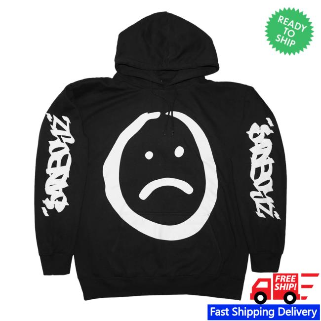 Sad Boyz Merch Sad Boyz Black Hooded Sweatshirt