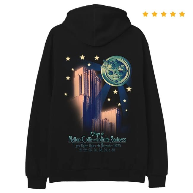 Official Smashing Pumpkins Merch Store A Night of Mellon Collie and Infinite Sadness Attractive Hoodie - Black