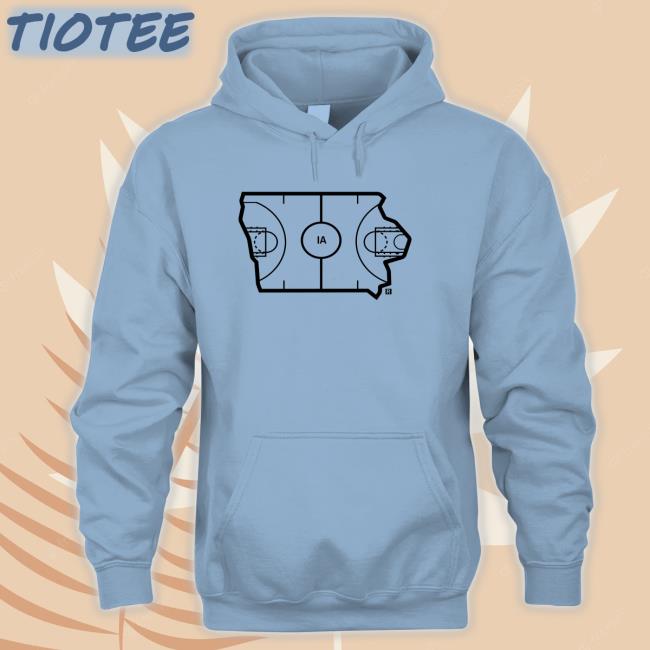 Iowa Outline Basketball Hoodie Iowa Outline Basketball Shirt Raygun Site