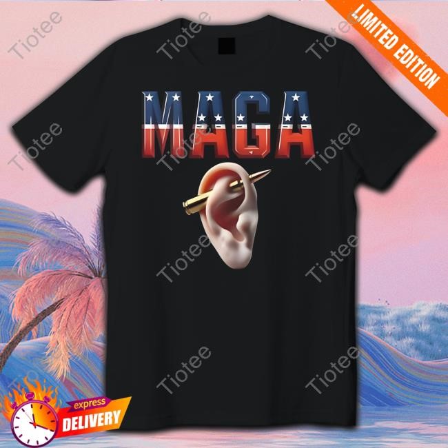 Maga New Piercing Donald Trump Shot Ears Mary Milan Long Sleeve T Shirt