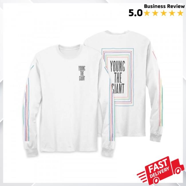 Official Young The Giant Store Shop Rainbow Stripes LS Shirt – Young the Giant