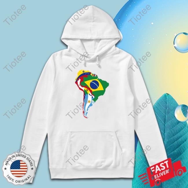 Terrible Maps South America Flag Map Shirt erriblemaps