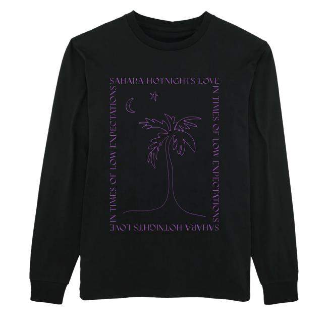 Official Sahara Hotnights Merch Sahara Hotnights Palm Black Tee Shirt