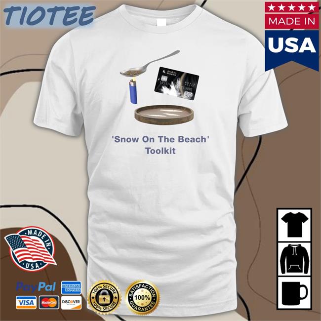 Snow On The Beach Toolkit T Shirt White