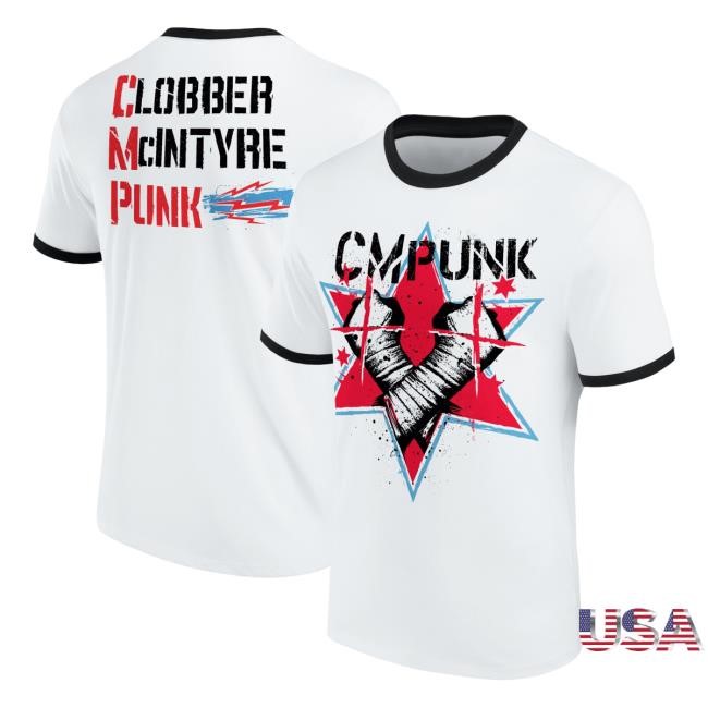 CM Punk Clobber McIntyre Punk Ringer New T-Shirt