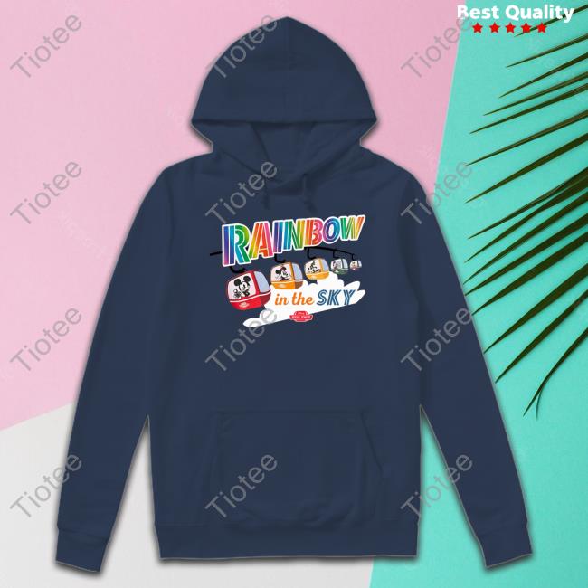 Disney Skyliner Rainbow In The Sky Tee Shirt