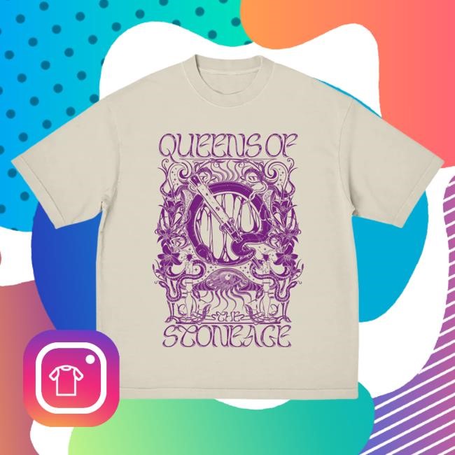 Official Qotsa Merch Store Queens Of The Stone Age Qotsa Trippy Tee Qotsa Apparel Shop