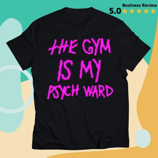 Official Kill Crew Apparel Clothing The Gym Is My Psych Ward Popover Shirt - Pink / Black KillCrew Shop