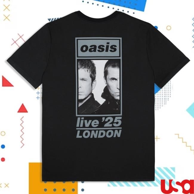 Official Oasis Store Live '25 London Event 25th July Shirts Black