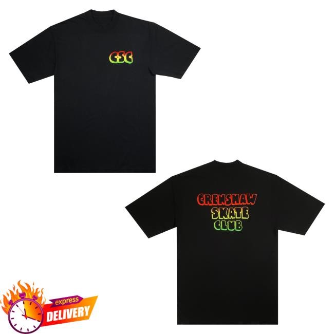 Official Crenshaw Skate Club Gradient Og Logo Attractive Shirt