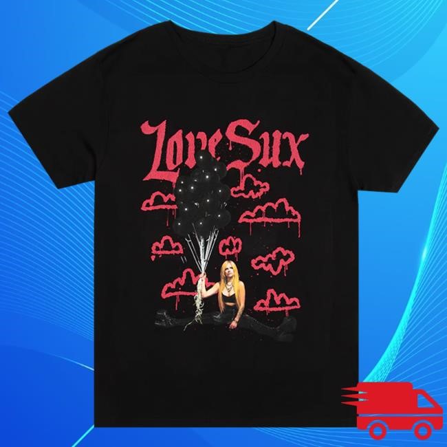 Official Avril Lavigne Merch Store Avril Lavigne Love Sux Clouds T-Shirts AvrilLavigne