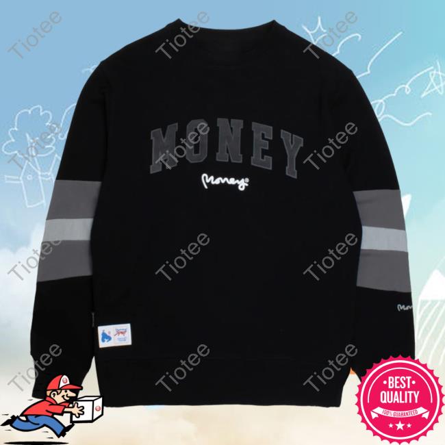 Official Money Clothing Money State Stripe Pullover Sweatshirt Black