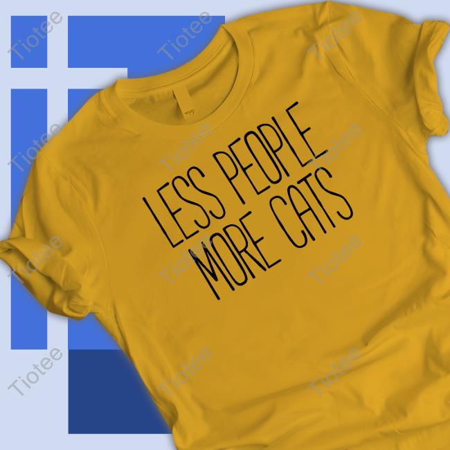 Official Less People More Cats Hooded Sweatshirt