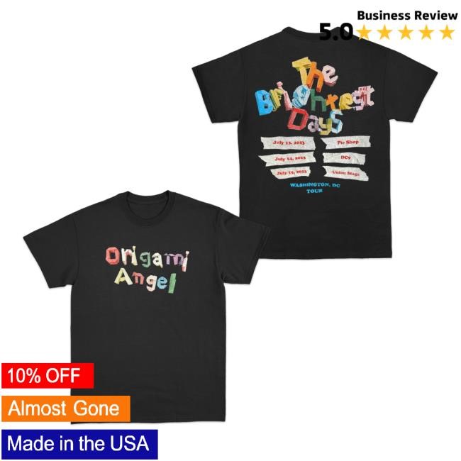Official Origami Angel Merch Shop DC Tour Shirt 2024