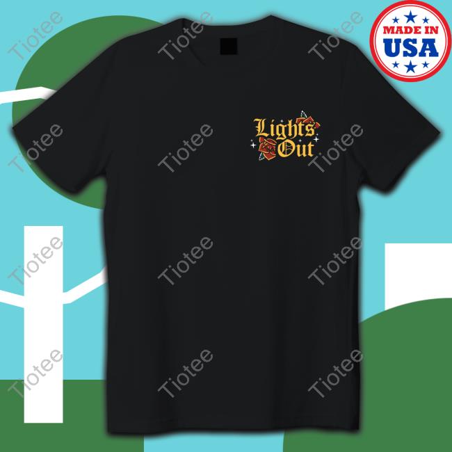 Official Lights Out Podcast Merch Store Candle Flash Short Sleeve Tee Lights Out Clothing Shop