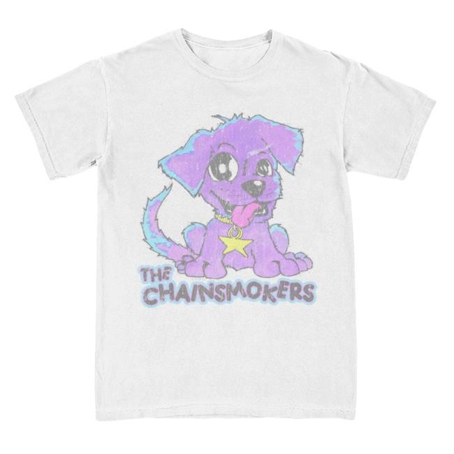 The Chainsmokers Official Merch Store Purple Dawg Short Sleeve TShirt The Chainsmokers Clothing Shop Apparel