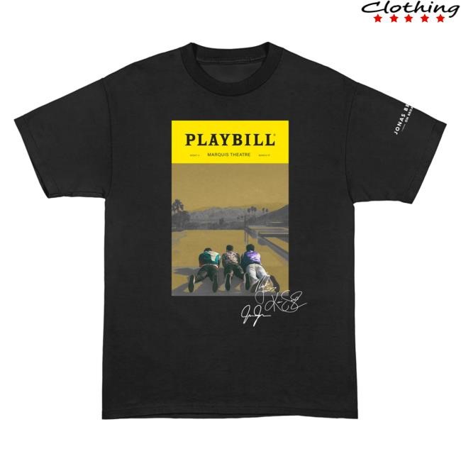 HAPPINESS BEGINS Playbill Shirt Jonas Brothers Merch Shop